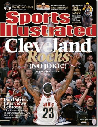 May 25,  2009 Lebron James Cleveland Cavs Sports Illustrated No Label Newsstand