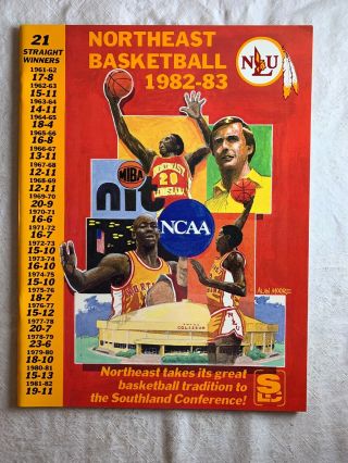 1982 - 83 Northeast Louisiana University Basketball Program Media Guide N2