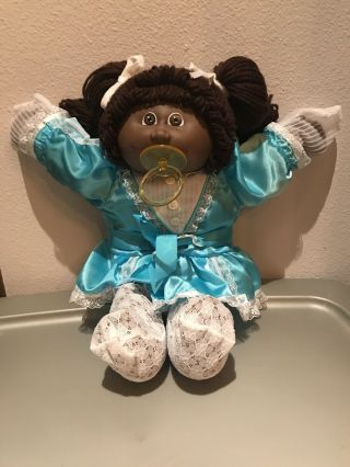 Vintage African American Black Cabbage Patch Kid Pacifier Outfit 1985
