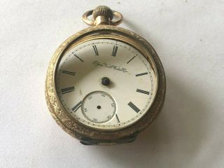 Antique Elgin National Watch Co Gold Filled Pocket Watch Serial 5157130
