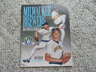 1989 Milwaukee Brewers Vs Seattle Mariners Official Game Program