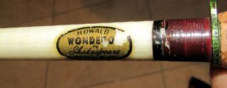 Vintage Shakespeare Wonderod Howald No.  1390 - 8 1/2 ' Fishing Rod Model FJL 2