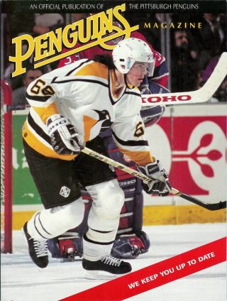 March 13,  1995 - Pittsburgh Penguins Vs.  Montreal Canadiens Game Program Vintage