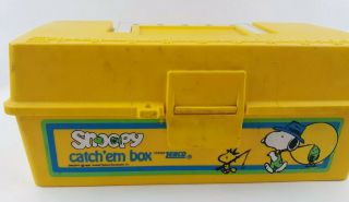 Zebco Vintage Yellow Plastic Snoopy Peanuts Child 