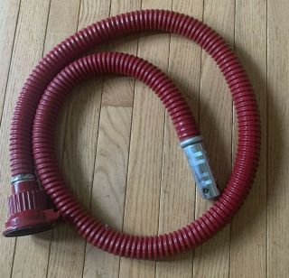 Vintage Kirby Vacuum Cleaner Sweeper Classic 3 Iii Attachment Hose Red 70 " Long