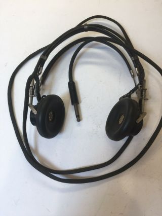 Vintage Wwii Mc - 162 - A Military Headphones