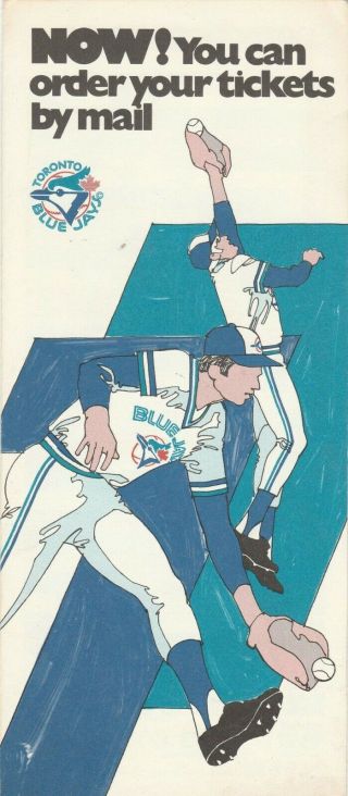 1977 Toronto Blue Jays First Season Baseball Ticket Order Brochure