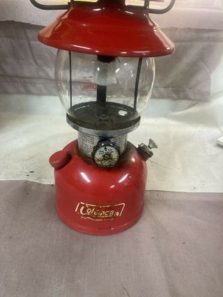 Coleman 200a Single Mantle Lantern - 1974 Vintage Red Coleman Lantern