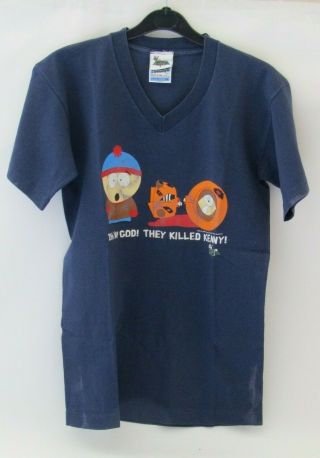Vtg 1998 South Park T Shirt 90s Tee Comedy Central Television Tv Movie Medium