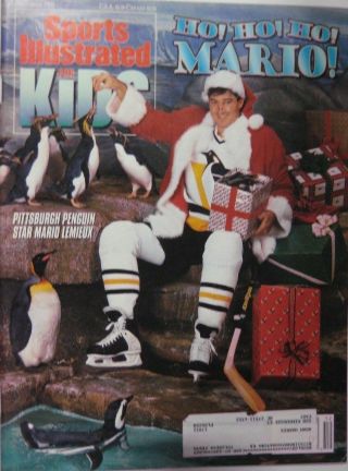 December 1993 Mario Lemieux Pittsburgh Penguins Sports Illustrated For Kids