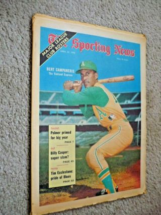 1970 The Sporting News - Bert Campaneris - Oakland Athletics