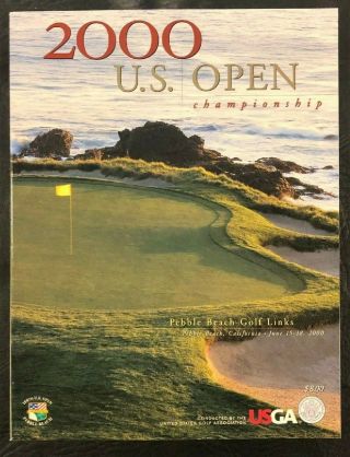 Tiger Woods 2000 100th U.  S.  Open Program Pebble Beach Nicklaus