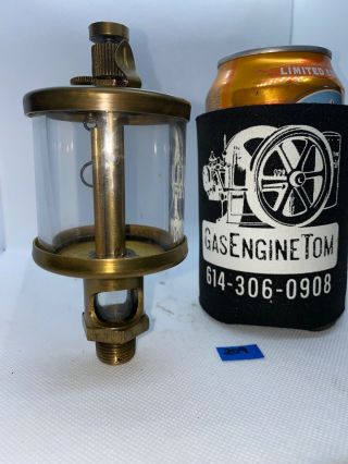 Brass Cylinder Oiler Hit Miss Gas Engine Vintage Antique Steampunk