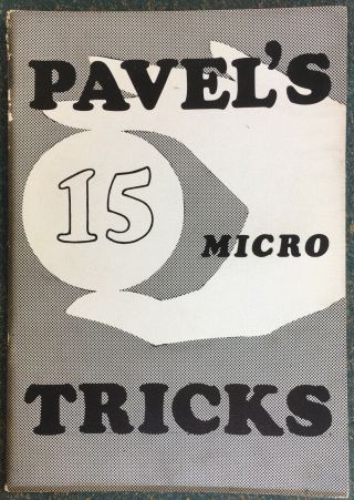 Vintage Pavel’s 15 Micro Tricks Magic Book
