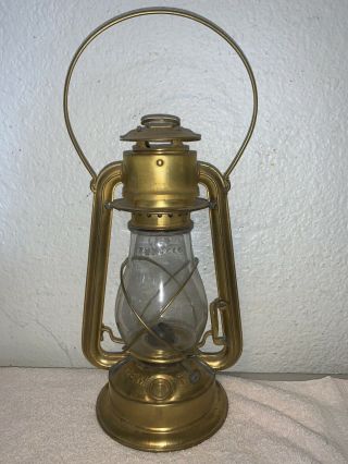 Ct Ham Mfg Co.  Rochester Ny,  Gem Cold Blast Brass Antique Lantern “duck Lantern”