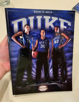2009 - 2010 Duke University College Basketball Yearbook / Media Guide