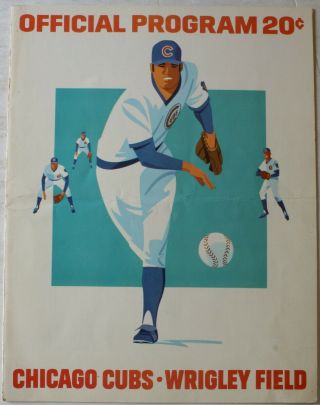 1975 Chicago Cubs Vs York Mets Program Scorecard Madlock Torre Cardenal