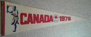 Montreal 1976 Olympic Summer Games Full Size Pennant Canada