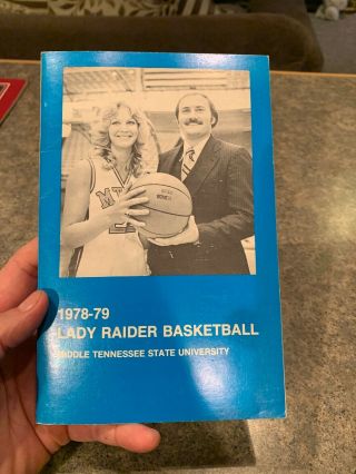 1978 - 79 Middle Tennesse State U.  Lady Raider Basketball Media Guide
