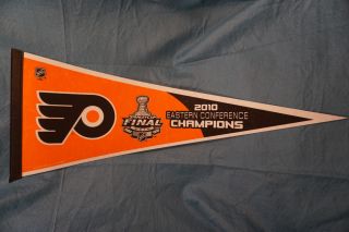 2010 Philadelphia Flyers Eastern Champs Rico/tag Express Nhl Felt Pennant