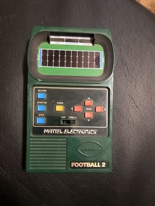 Mattel Football Vintage Electronic Handheld Tabletop Arcade Video Game ✨works ✨