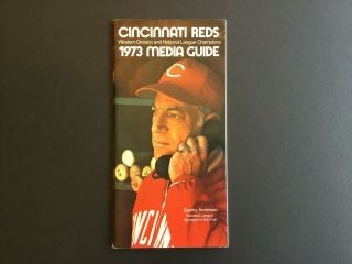1973 Cincinnati Reds Media Guide (national League Champs/sparky Anderson Cover)