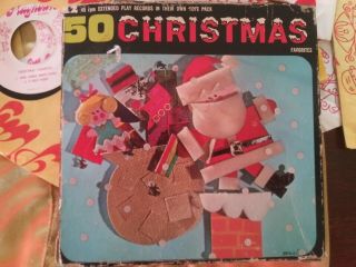 Vintage 50 Christmas Favorites Box Set 45 Extended Play Playhour