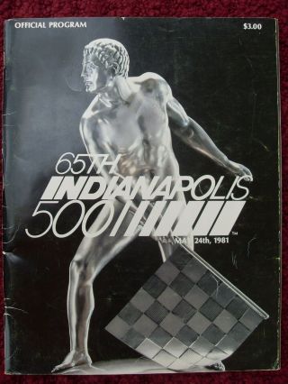 1981 Indy 500 Program - 65th Running Indianapolis 500 Mile Race