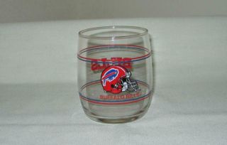 Old Stock Vintage Nfl Football Buffalo Bills Glass Team Drinking Glass