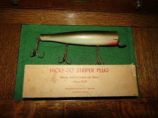 Vintage Hicky - Do Striper Plug Fishing Lure Saltwater Surf Gold Scale