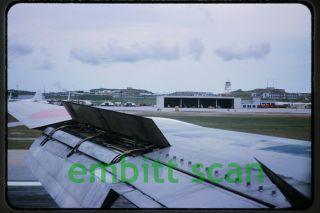Slide,  Jal Japan Air Lines Convair Cv - 880 Wing,  1963
