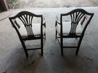 Pair (2) Vintage Art Deco Upholstered Arm Chairs 3