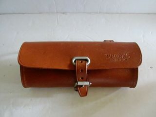 Brooks Challenge Bicycle Tool Seat Bag Antique Chestnut Brown Leather England