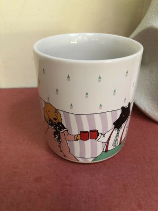 Paris Bottman Design Dog Family Coffee Cup Mug Cats Couch 90s Vintage 1990 2