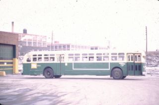 Cta Chicago Transit Authority Gm Old Look Bus Kodachrome Kodak Slide
