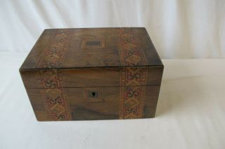 Vintage Wooden Empty Storage Box Case Jewellery with Case 3