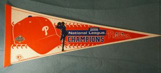 2008 Philadelphia Phillies Nl Champions Rico Baseball Mlb Felt Pennant