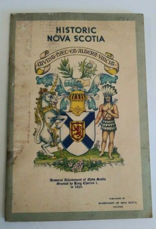 Historic Nova Scotia Vintage Paperback Book Government Of Nova Scotia Canada