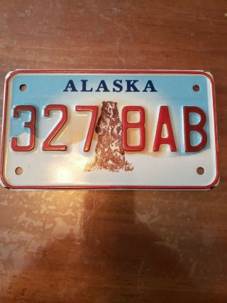 Alaska Motorcycle License Plate