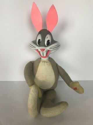 Vintage Talking Bugs Bunny Plush Toy 1971 Mattel Pull String Looney Tunes