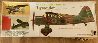 Hawk Westland Lysander - 1/48 Scale - Vintage 1967 Kit