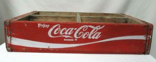 Vintage Antique Wood Coca - Cola Coke Bottle Case Wooden Crate Arkansas Divided