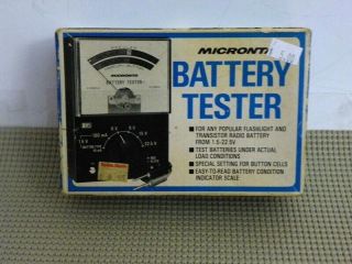 Vintage Micronta Radio Shack Battery Tester Model 22 - 030 Open Box