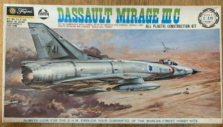 Fujimi Dassault Mirage Iii C - 1/48 Scale - Vintage 1969 Kit