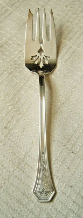 Reed & Barton Sterling Silver Serving Fork Dorothy Quincy With Mono