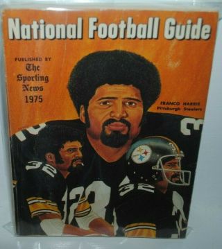 1975 National Football Guide,  The Sporting News,  Nfl,  Franco Harris,  Steelers