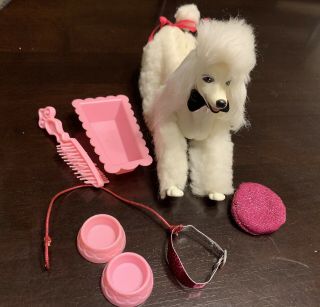 Vintage Barbie Doll’s Dog Prince With Accessories Vg