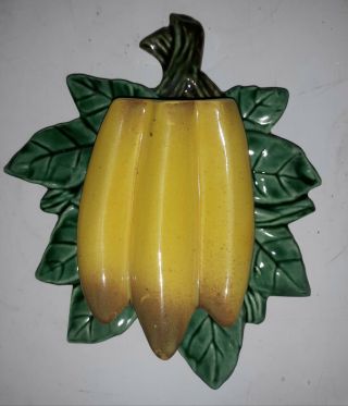 Vintage 1950s Mccoy Art Pottery Bananas Wall Pocket Vase
