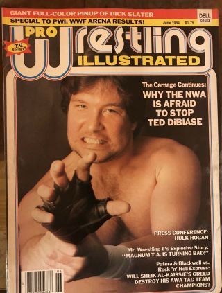 Pwi Pro Wrestling Illustrated June 1984 Wwf Wwe Nwa Ted Dibiase Mr Wrestling Ii