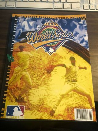 Mlb Official World Series Program (1996) Ny Yankees Vs Atlanta Braves.